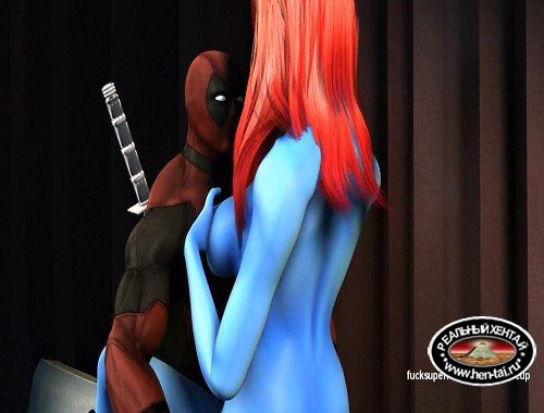 Deadpool and Mystic - Blue Slut Deadpool and Mystic - Blue Slut