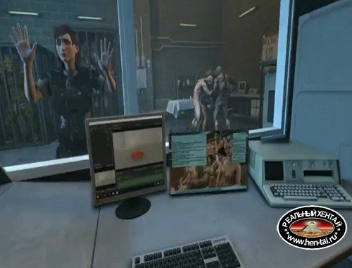 Ashley and Femshep fuck with hot monsters