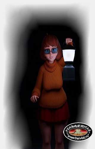 Velma Gives a Blowjob in the Dark